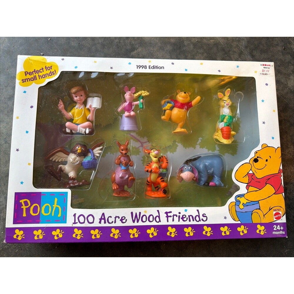 1998 Winnie The Pooh: “100 Acre Wood Friends” Figurine Set Of 8